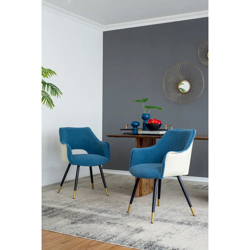 Fauteuil d'appoint moderne bleu
