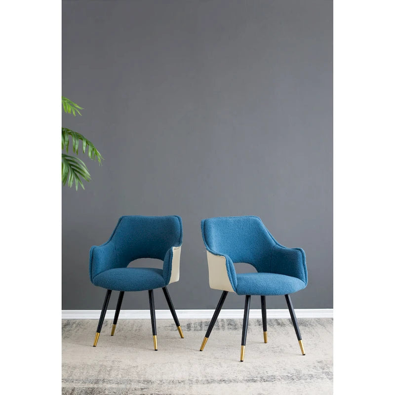 Fauteuil d'appoint moderne bleu