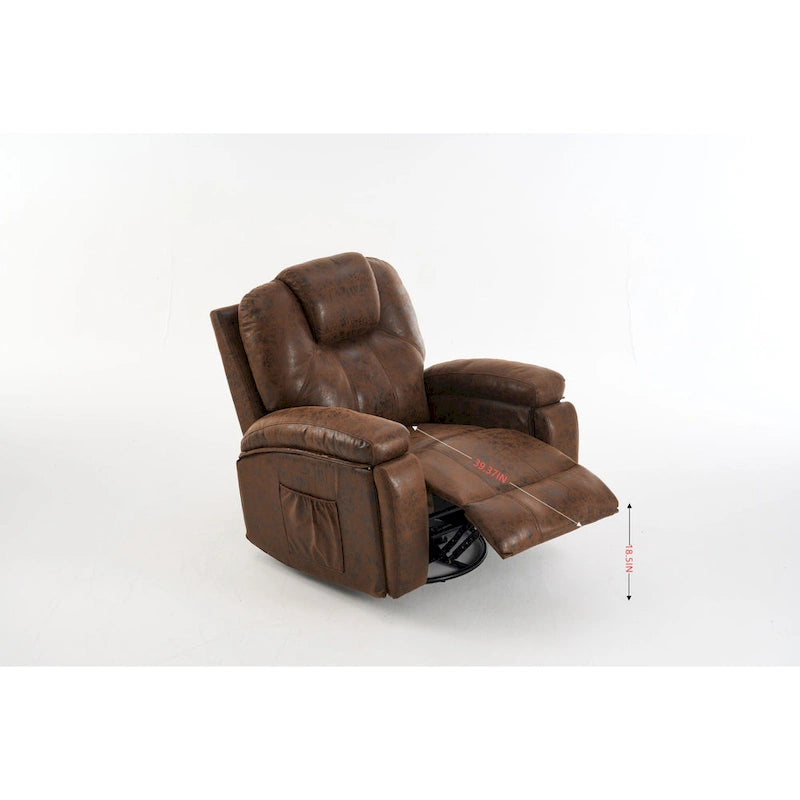 Fauteuil inclinable releveur électrique avec massage et chauffage pour personnes âgées