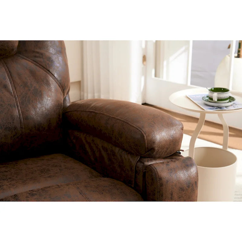 Fauteuil inclinable releveur électrique avec massage et chauffage pour personnes âgées