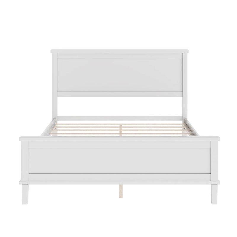 Lit plateforme en bois style milieu de siècle