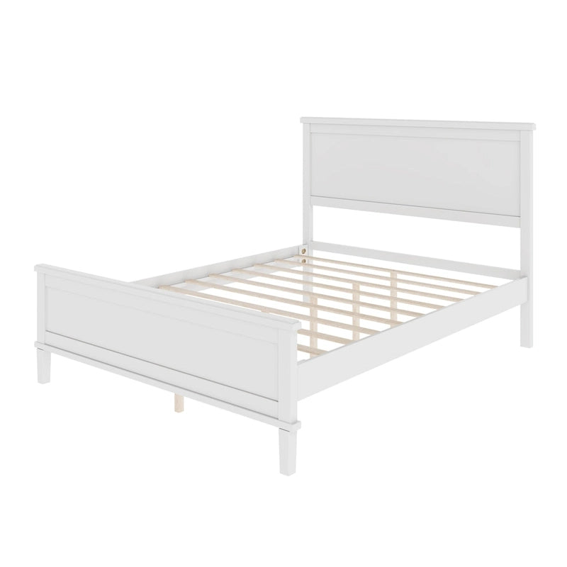 Lit plateforme en bois style milieu de siècle