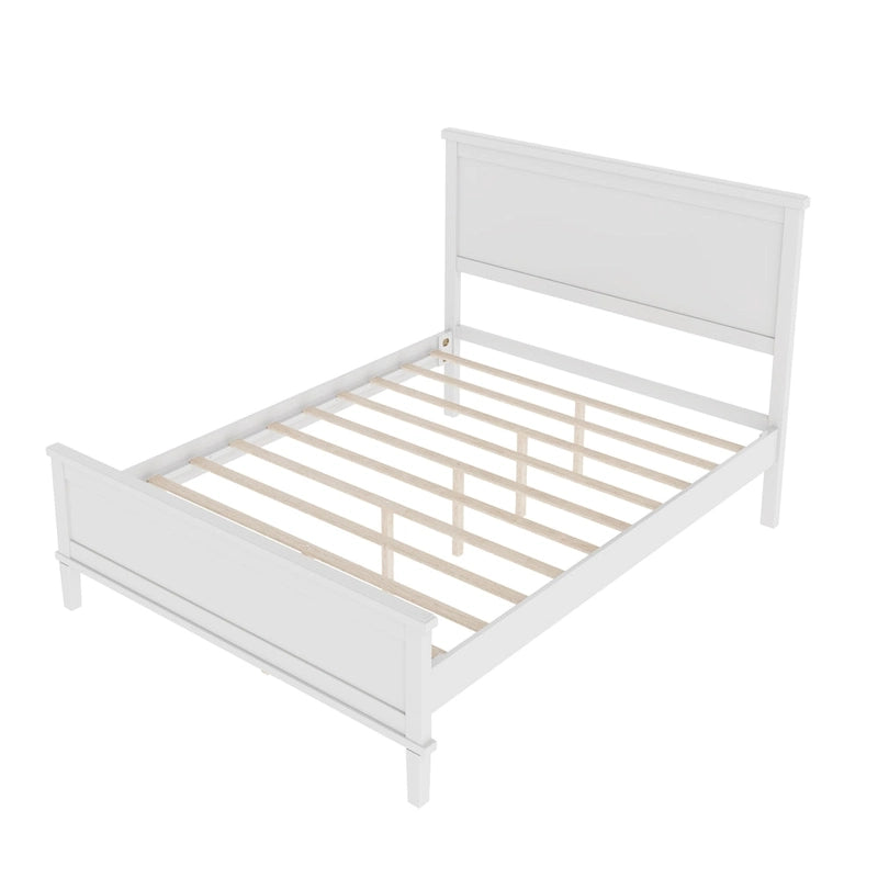 Lit plateforme en bois style milieu de siècle