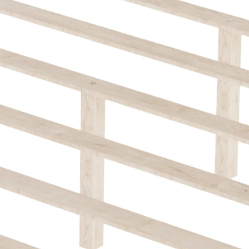 Lit plateforme en bois style milieu de siècle