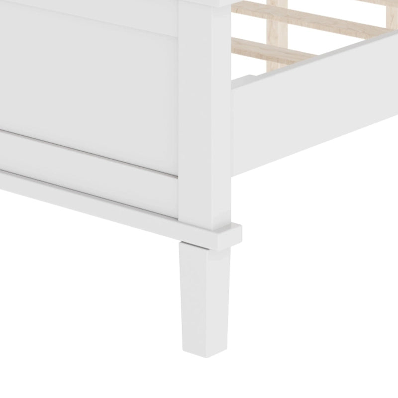 Lit plateforme en bois style milieu de siècle
