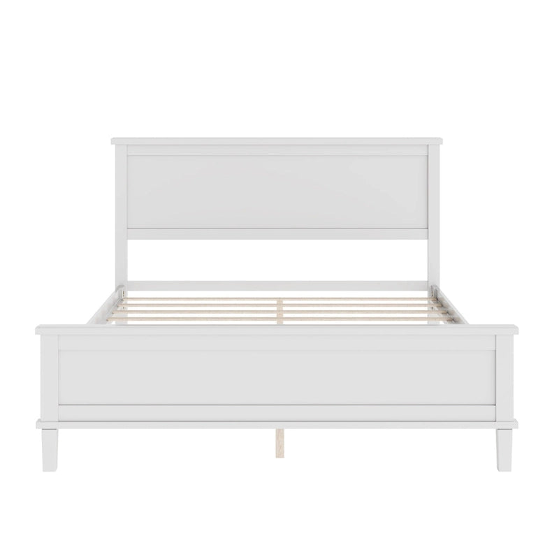 Lit plateforme en bois style milieu de siècle
