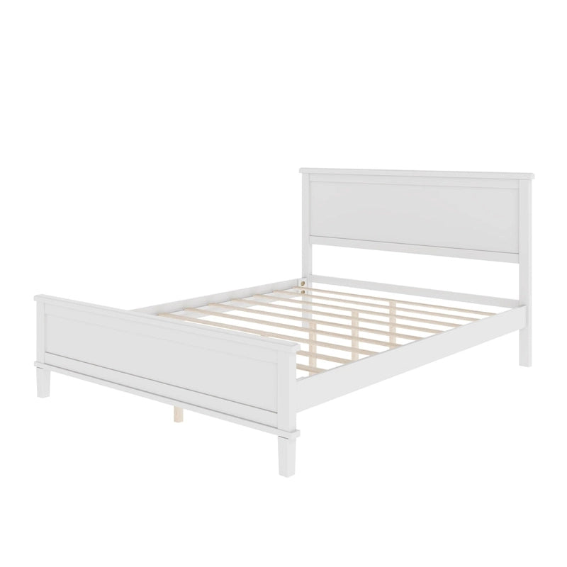 Lit plateforme en bois style milieu de siècle
