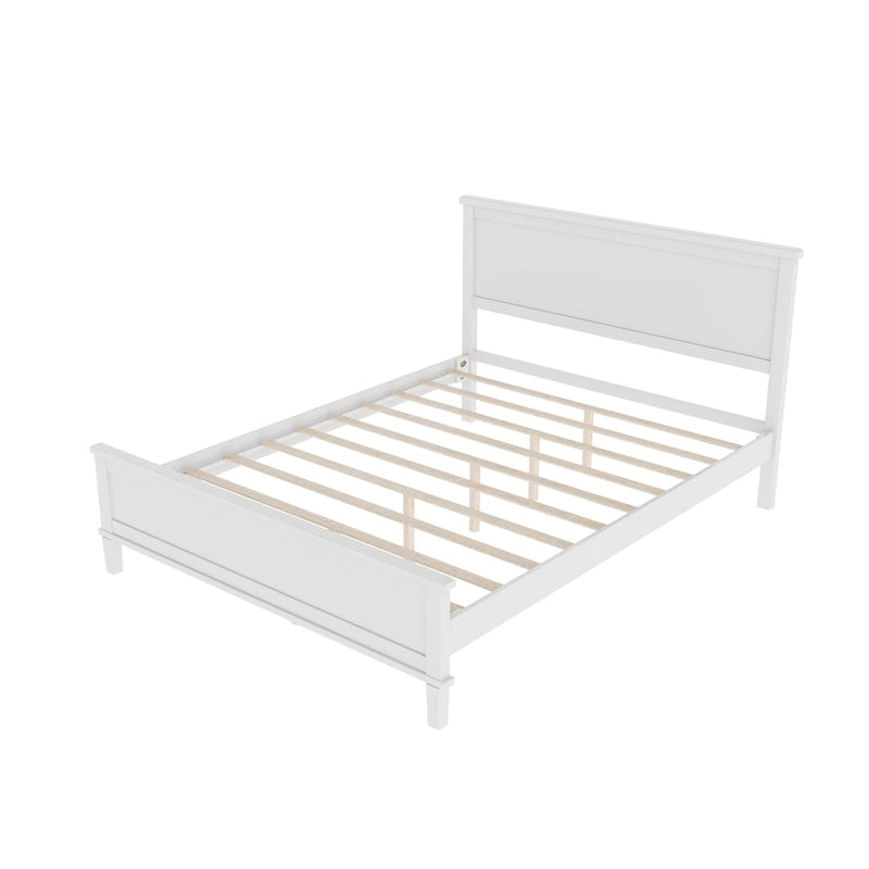 Lit plateforme en bois style milieu de siècle