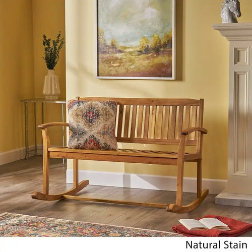 Balançoire de jardin en bois d'acacia