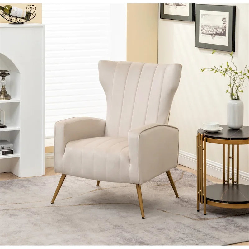 Kaleigh 27.6W Velvet Square Arm Sofa Chair