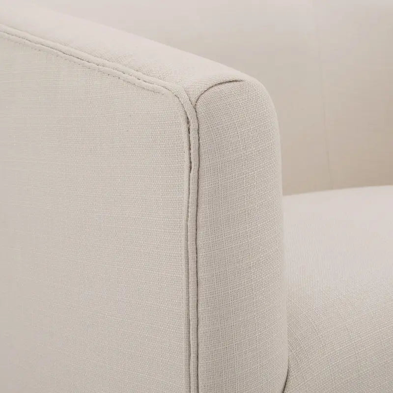 Fauteuil pivotant d'appoint en tissu à jupe