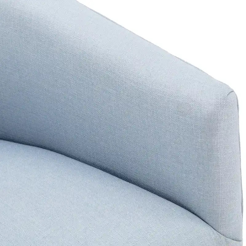 Fauteuil pivotant d'appoint en tissu à jupe