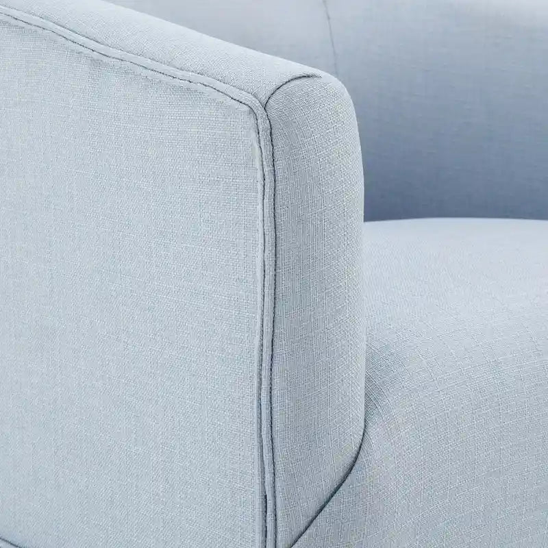 Fauteuil pivotant d'appoint en tissu à jupe