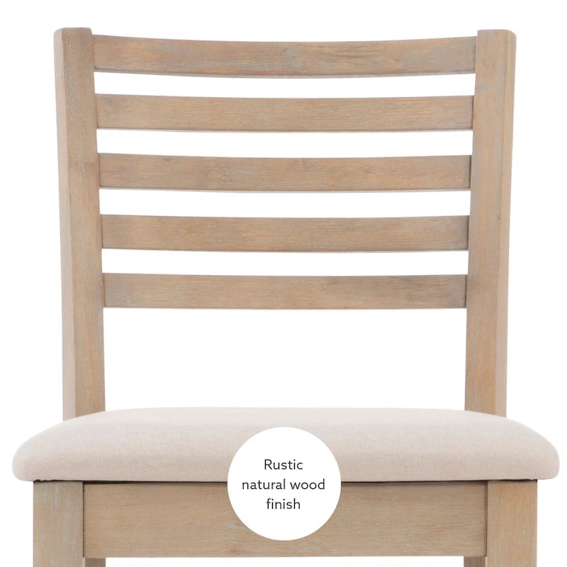 Tabouret de comptoir à dossier échelle 24 pouces en similicuir/tissu