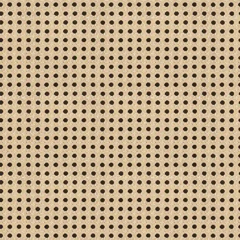 Fauteuil d'appoint en rotin et tissu au fini naturel