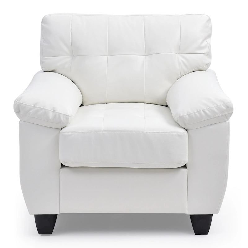Chaise en similicuir de style contemporain