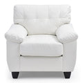 Chaise en similicuir de style contemporain