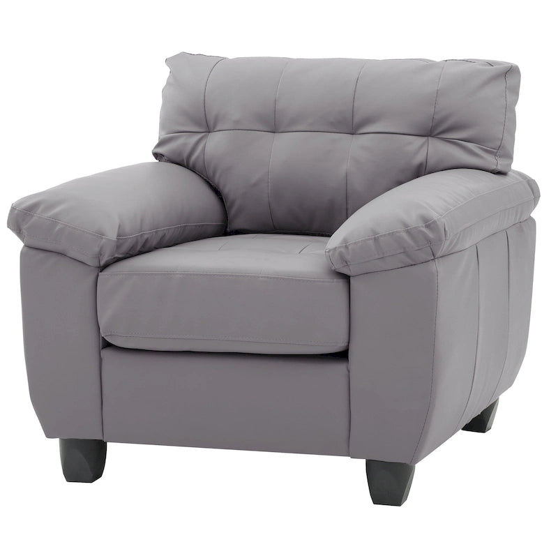Chaise en similicuir de style contemporain