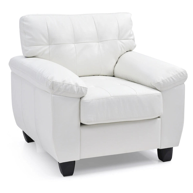 Chaise en similicuir de style contemporain