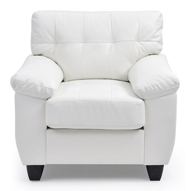 Chaise en similicuir de style contemporain