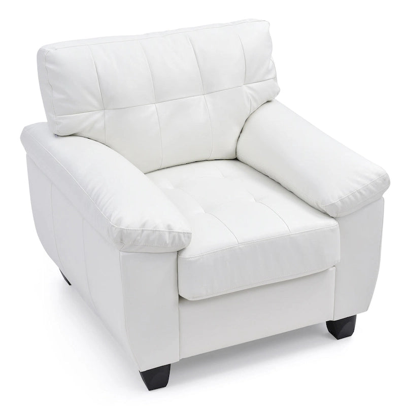 Chaise en similicuir de style contemporain