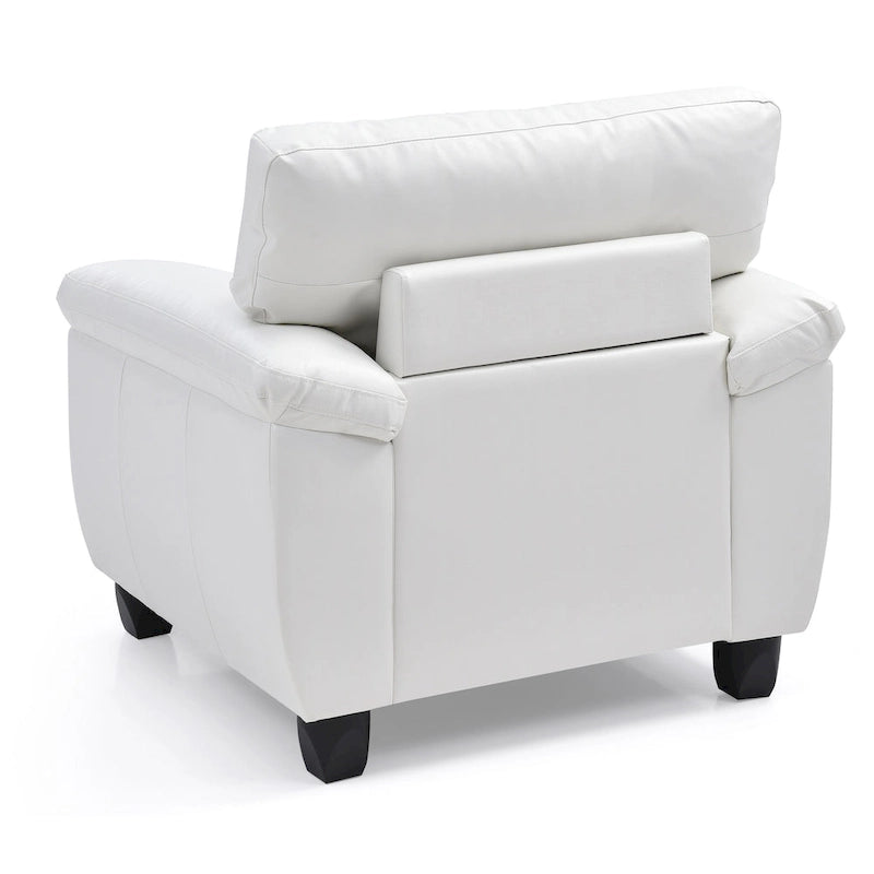 Chaise en similicuir de style contemporain