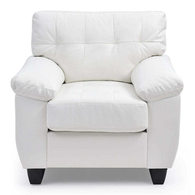 Chaise en similicuir de style contemporain