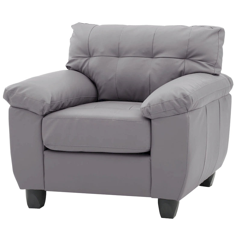 Chaise en similicuir de style contemporain