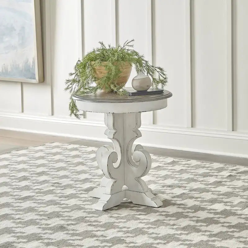 Table d'appoint ronde - 2 options de finition