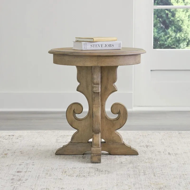 Table d'appoint ronde - 2 options de finition