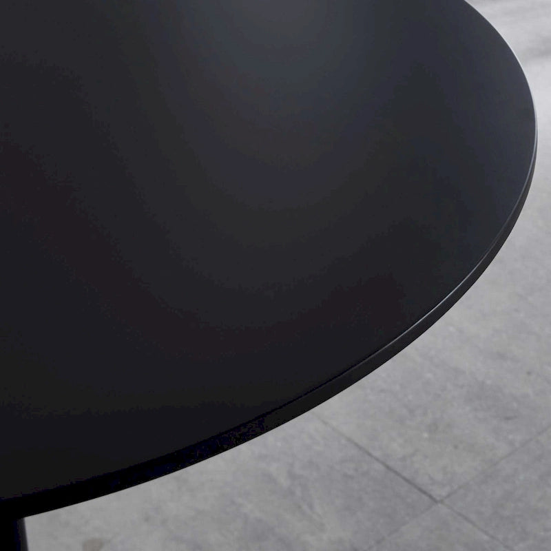 Table à manger de style Mid-century pour 2-4 personnes avec plateau rond en MDF