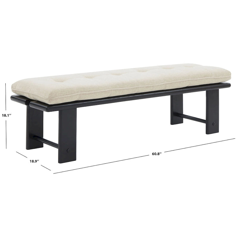 Banc capitonné moderne