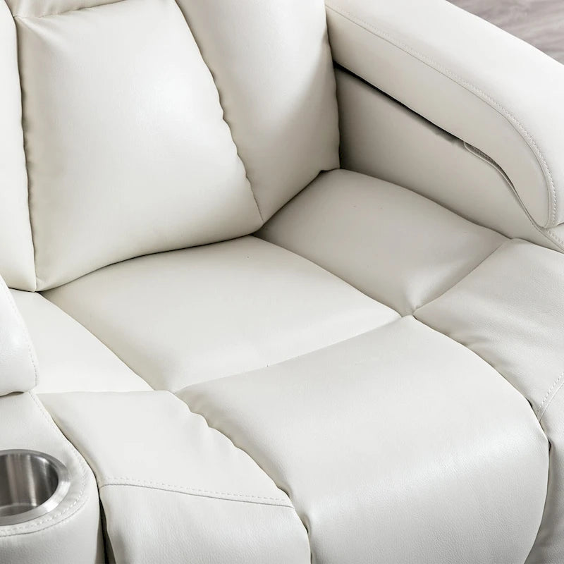 Fauteuil inclinable électrique en cuir pour cinéma maison, doux