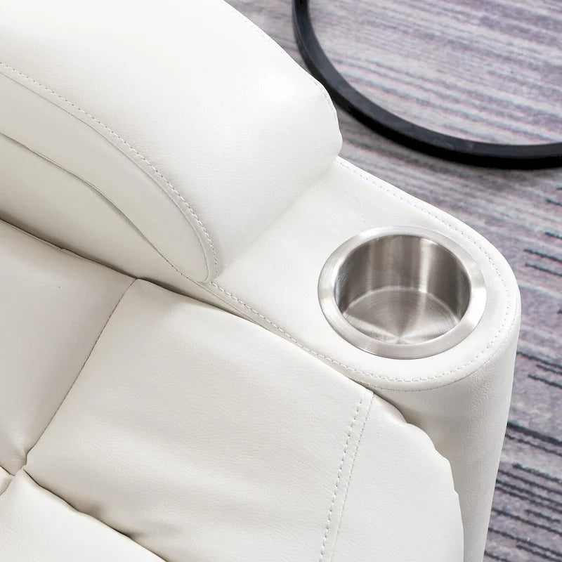 Fauteuil inclinable électrique en cuir pour cinéma maison, doux