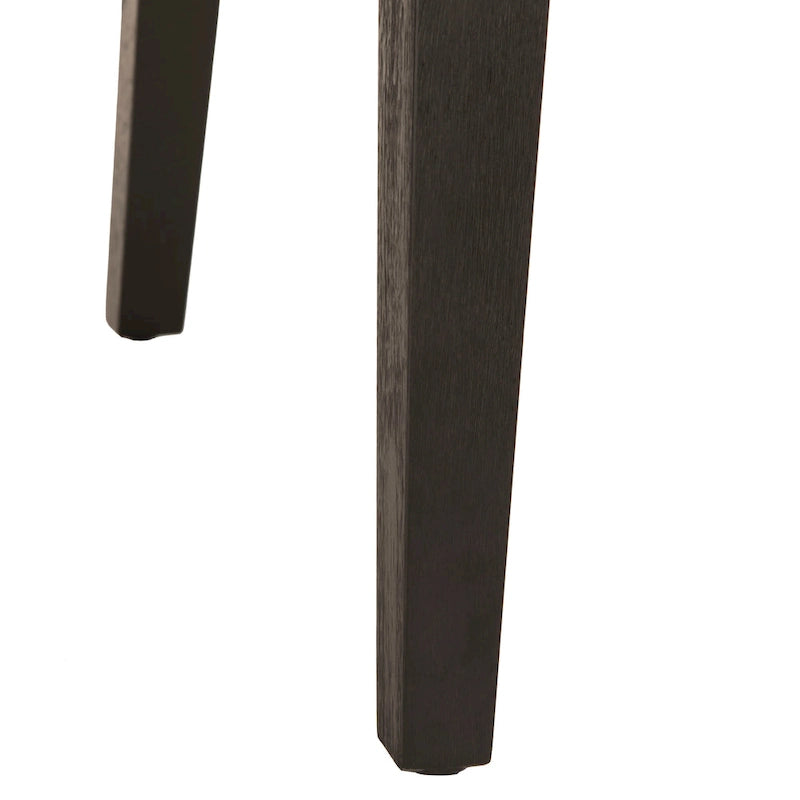 Chaise de salle à manger en tissu anthracite avec des pieds finition espresso
