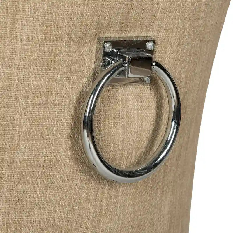 Chaise de salle à manger en tissu anthracite avec des pieds finition espresso