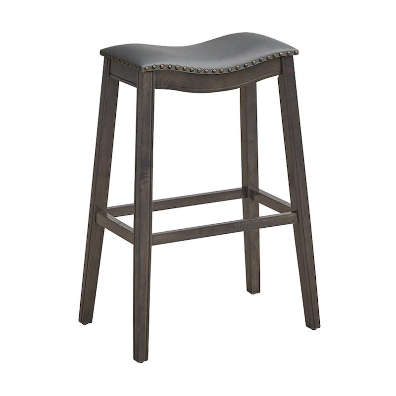 Tabourets de bar à selle Hauteur de bar Chaises de cuisine avec caoutchouc