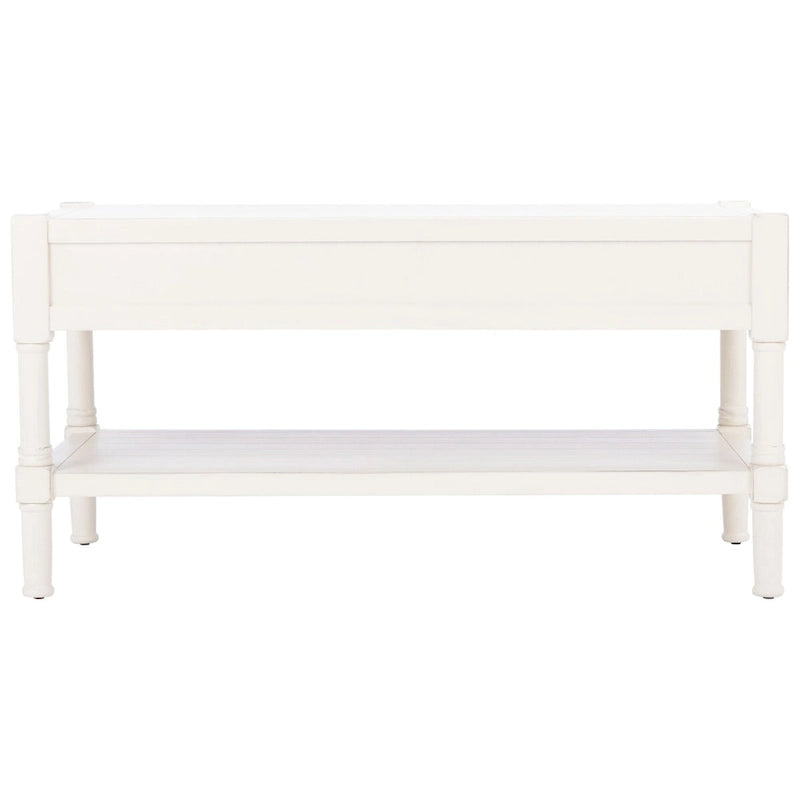 Table basse avec étagère inférieure et 2 tiroirs