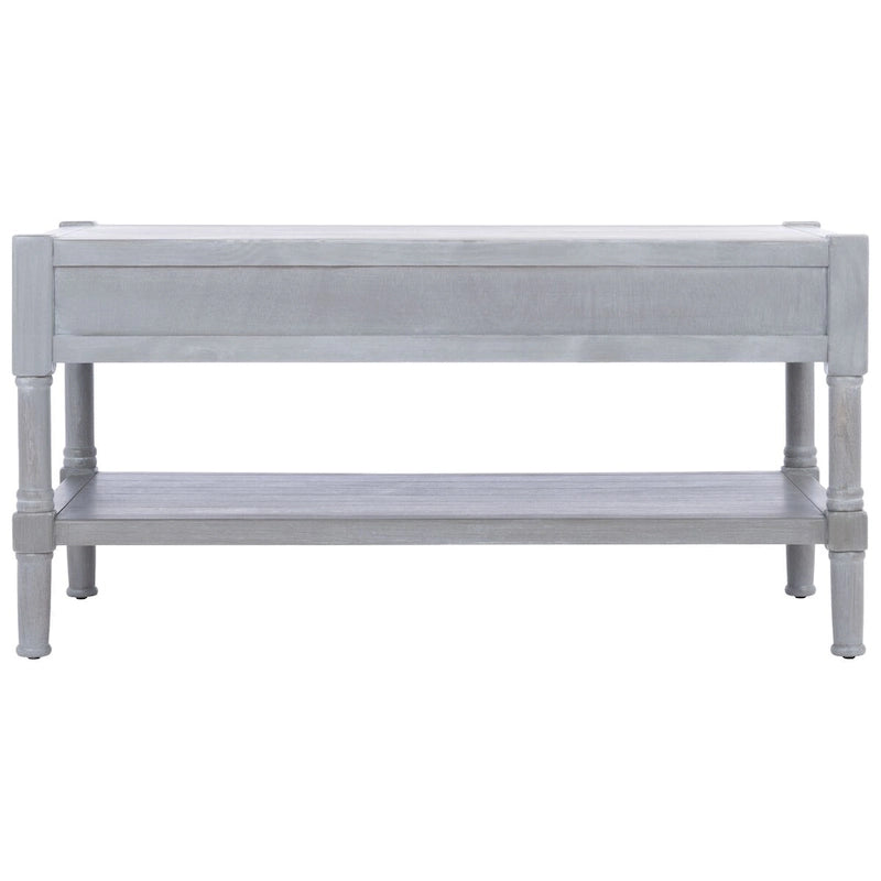 Table basse avec étagère inférieure et 2 tiroirs