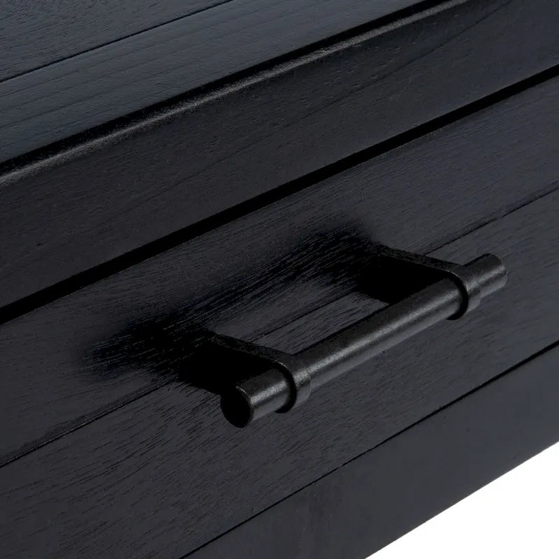 Table basse avec étagère inférieure et 2 tiroirs