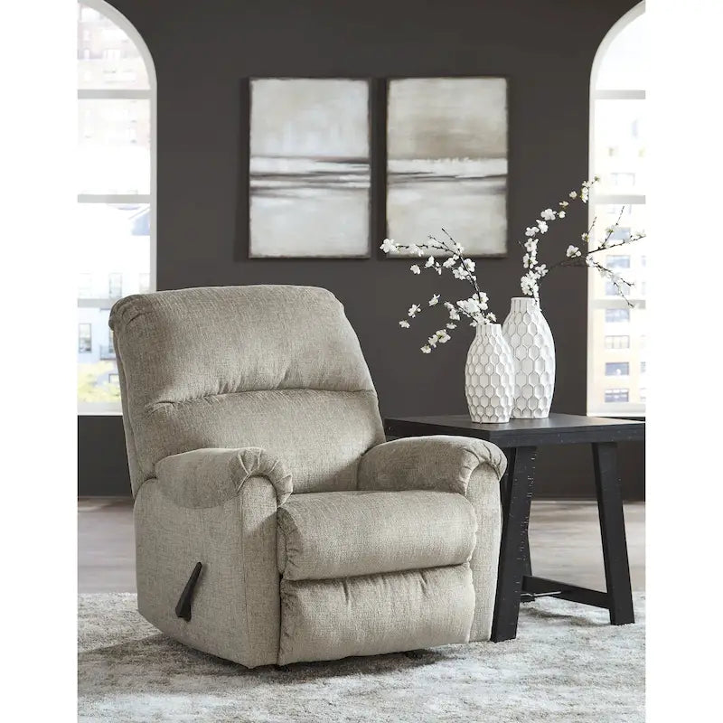 Fauteuil inclinable Cadre assemblé par tenons et mortaises inclinaison par levier unique