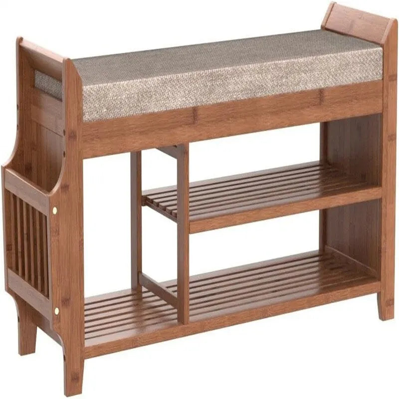 Banc à chaussures à 2 niveaux