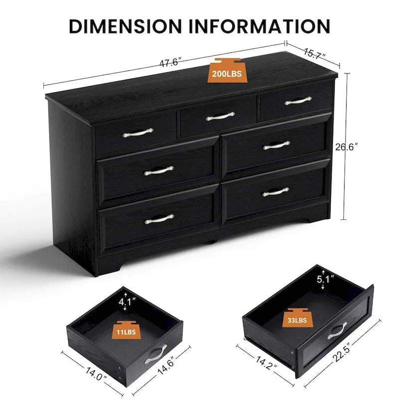 Commode moderne à 7 tiroirs